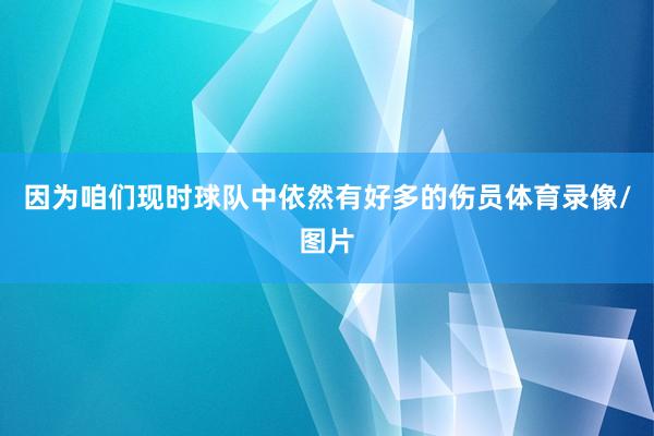 因为咱们现时球队中依然有好多的伤员体育录像/图片