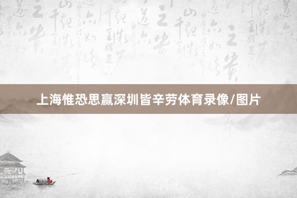 上海惟恐思赢深圳皆辛劳体育录像/图片