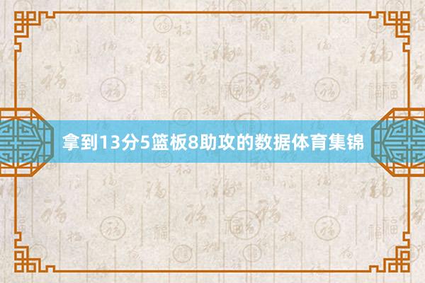 拿到13分5篮板8助攻的数据体育集锦